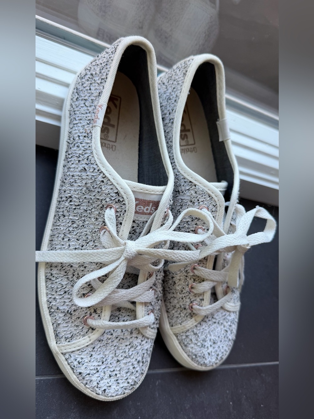 Keds Women’s Cream Knit Sneakers